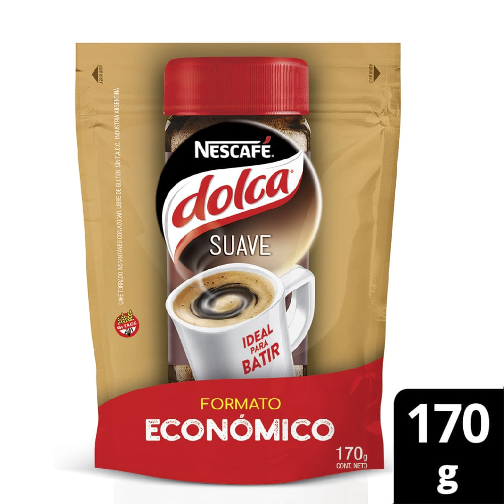 Nescafé Dolca Suave Ideal para batir Doypack 170 Gr. DIA