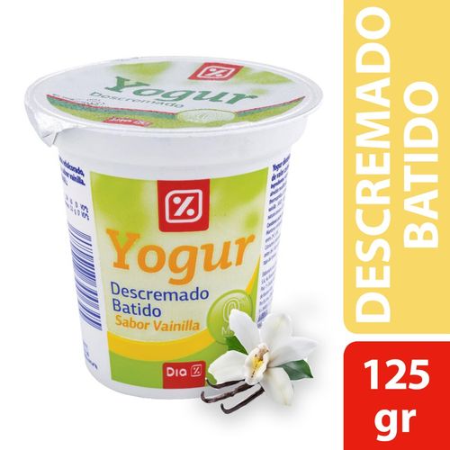 Yogur Descremado Batido Dia Vainilla 125 Gr Dia Online