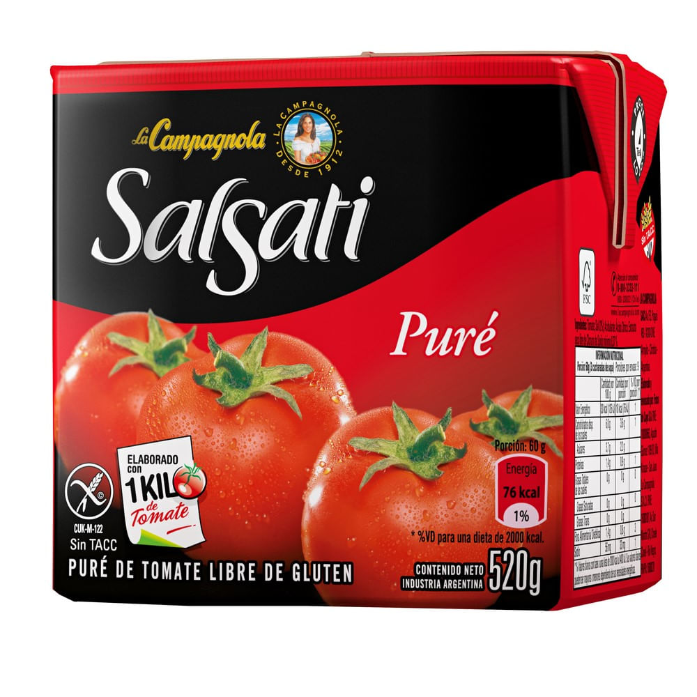 Puré de Tomate Salsati 520 Gr.