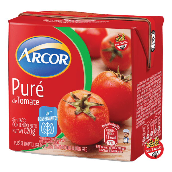 Puré De Tomate Arcor 520 Gr.