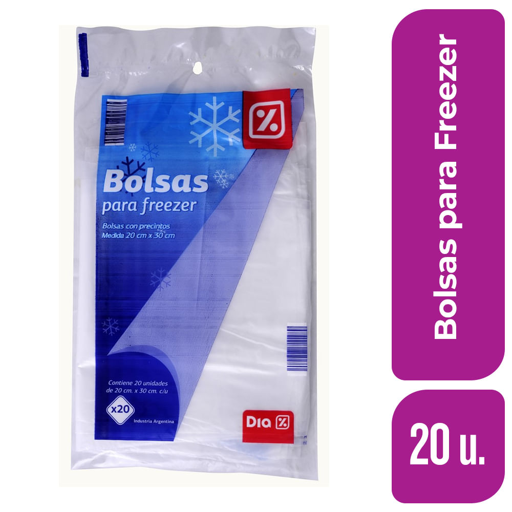 Bolsas para Freezer DIA 20 Ud.