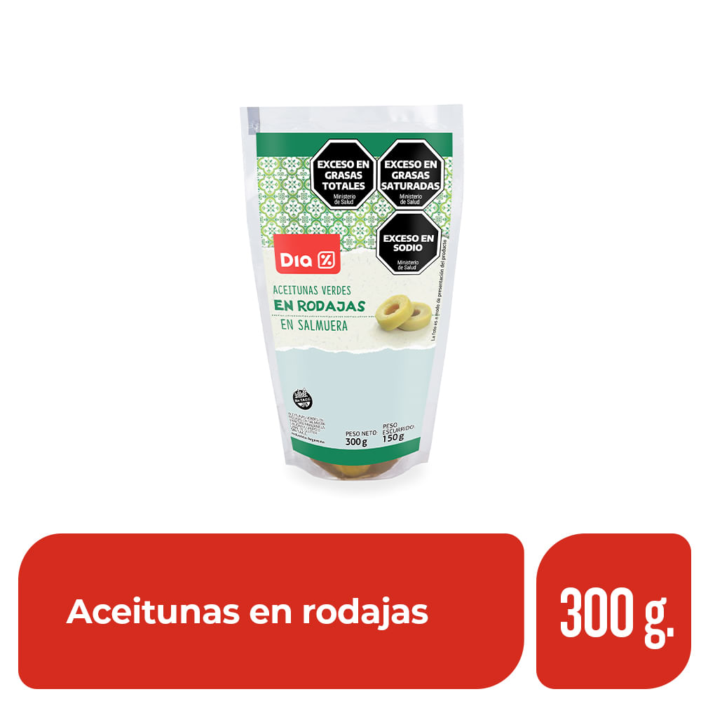Aceituna Verde DIA en Rodajas doypack 150 Gr.