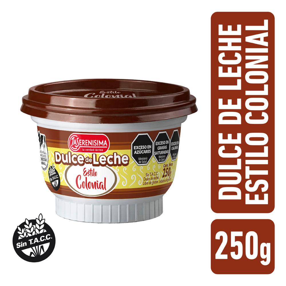 Dulce De Leche La Serenisima Colonial 250 Gr.