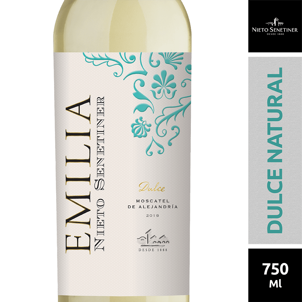 Vino Blanco Emilia Nieto Senetiner Dulce Natural 750 Ml.