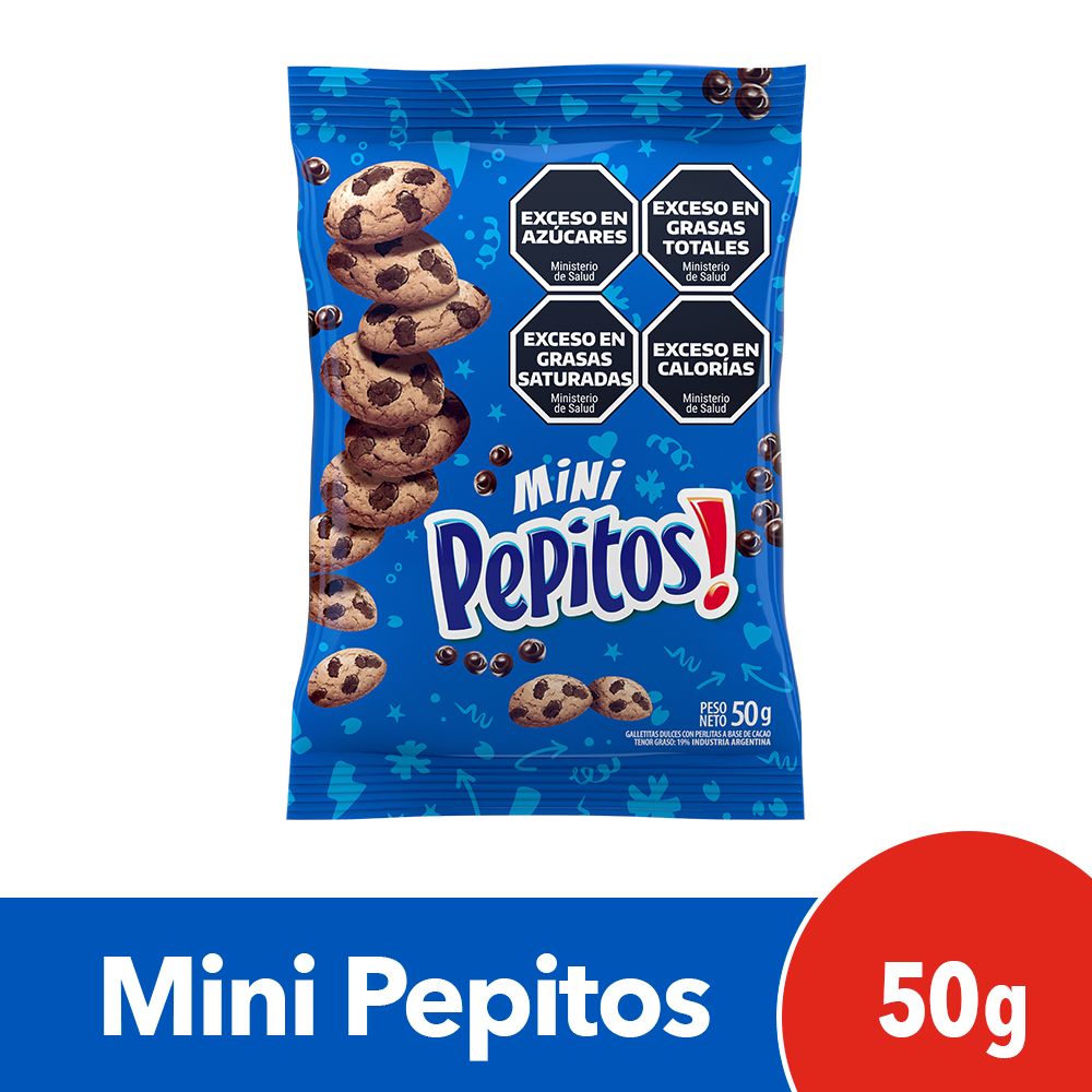 Galletitas Mini Pepitos Con Chips De Chocolate 50 Gr.