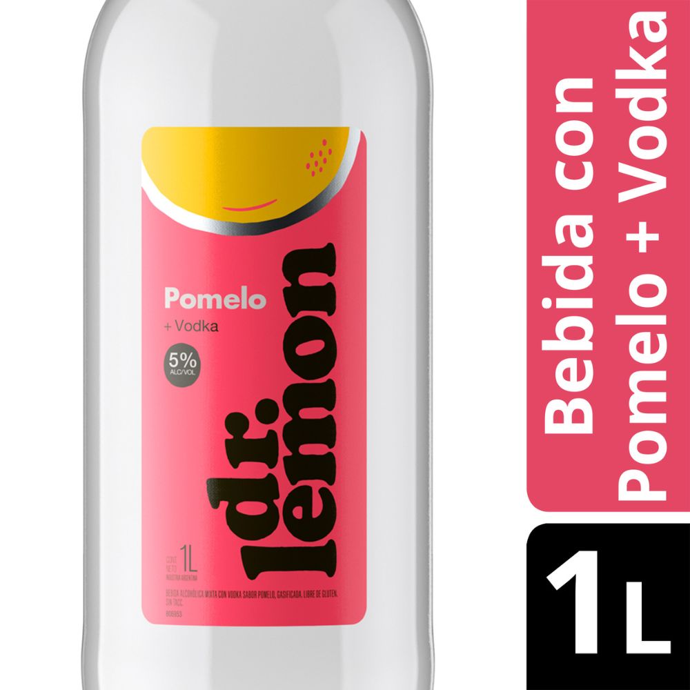 Vodka Dr. Lemon con Pomelo 1 Lt.