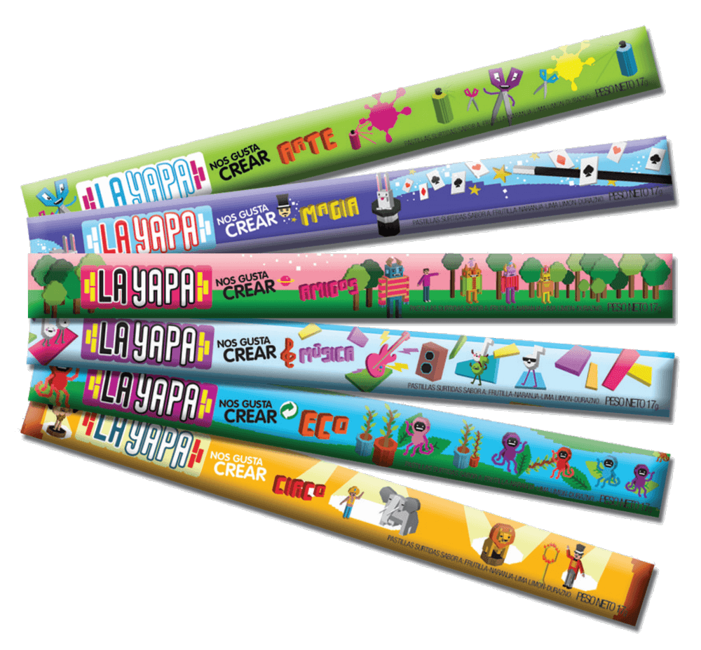 Pastillas de colores La Yapa 17 Gr.