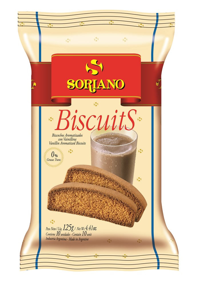 Galletitas Biscuit Soriano 125 Gr.
