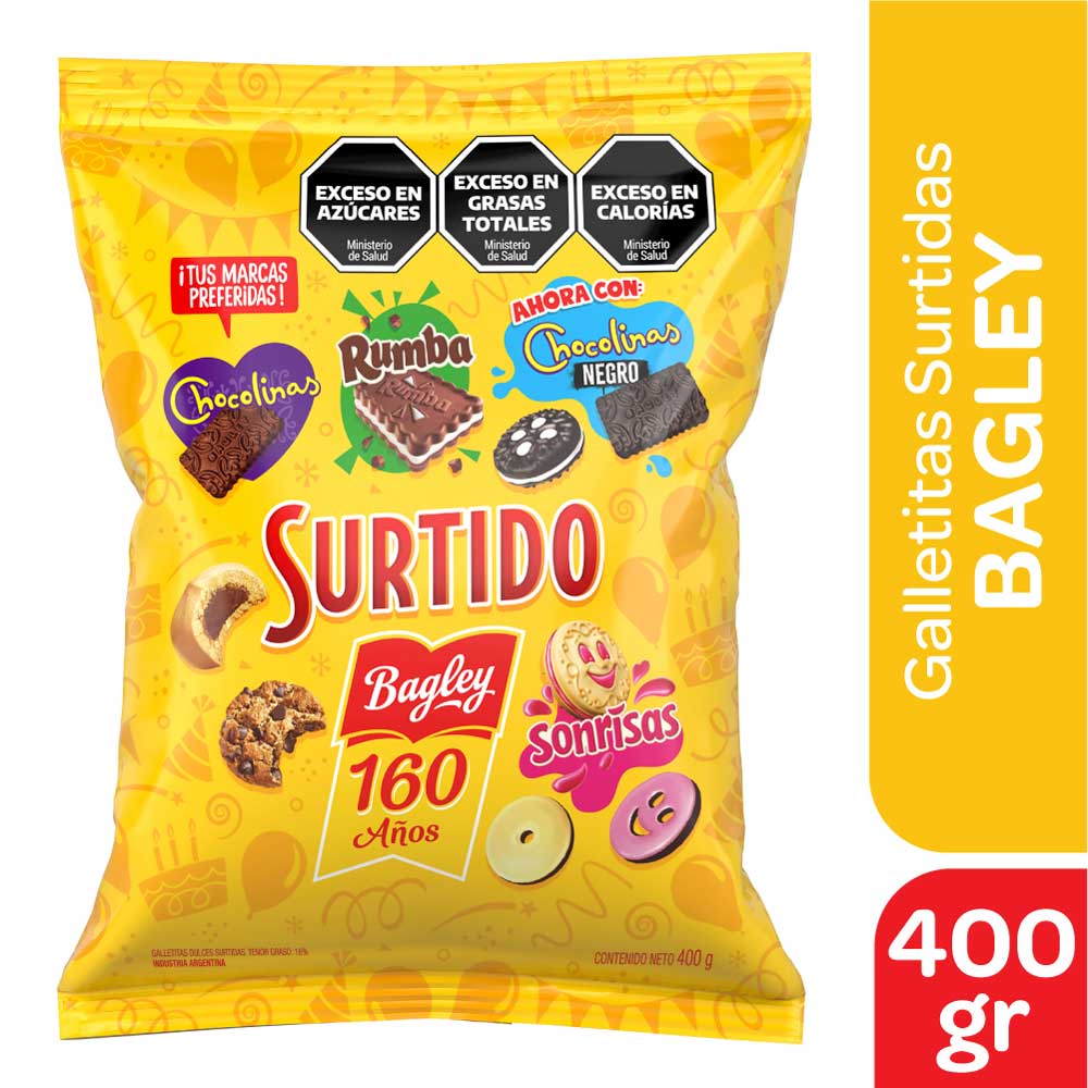Galletitas Surtidas Bagley 400 Gr.