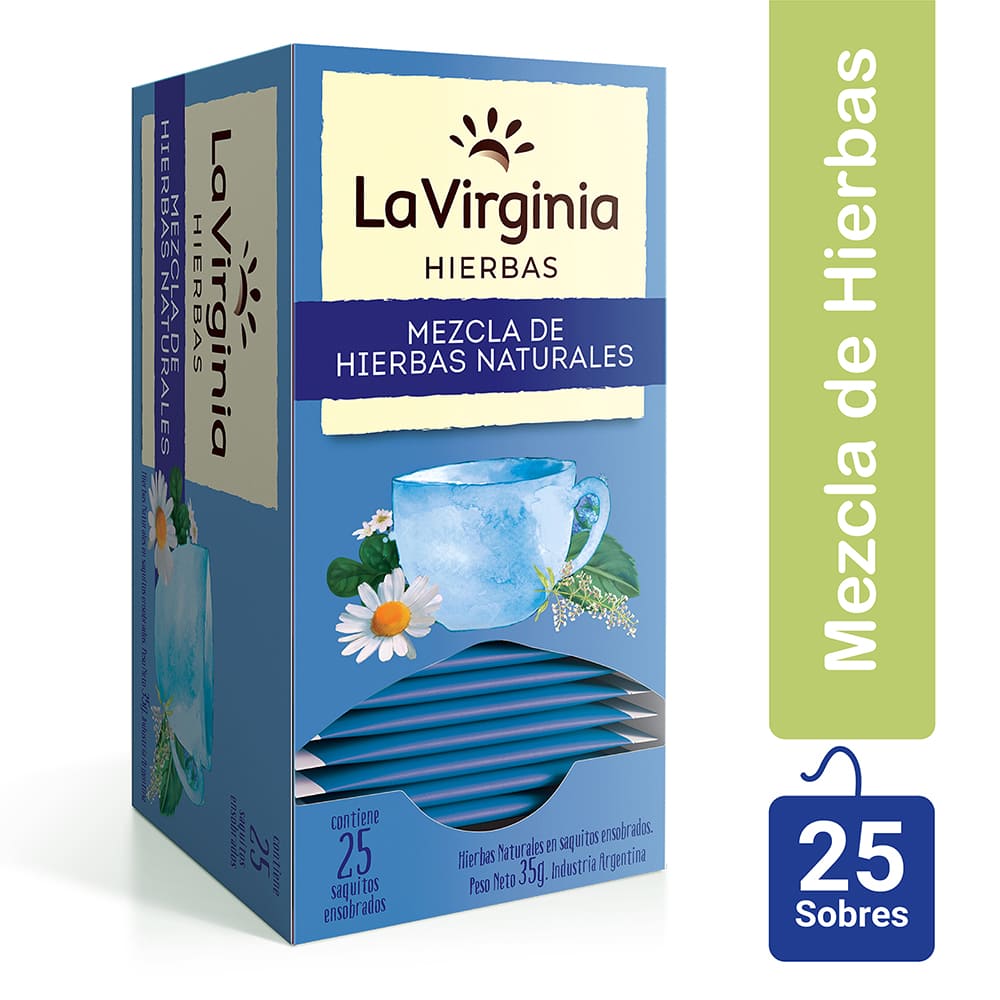 Té La Virginia Hierbas Naturales 25 Un.
