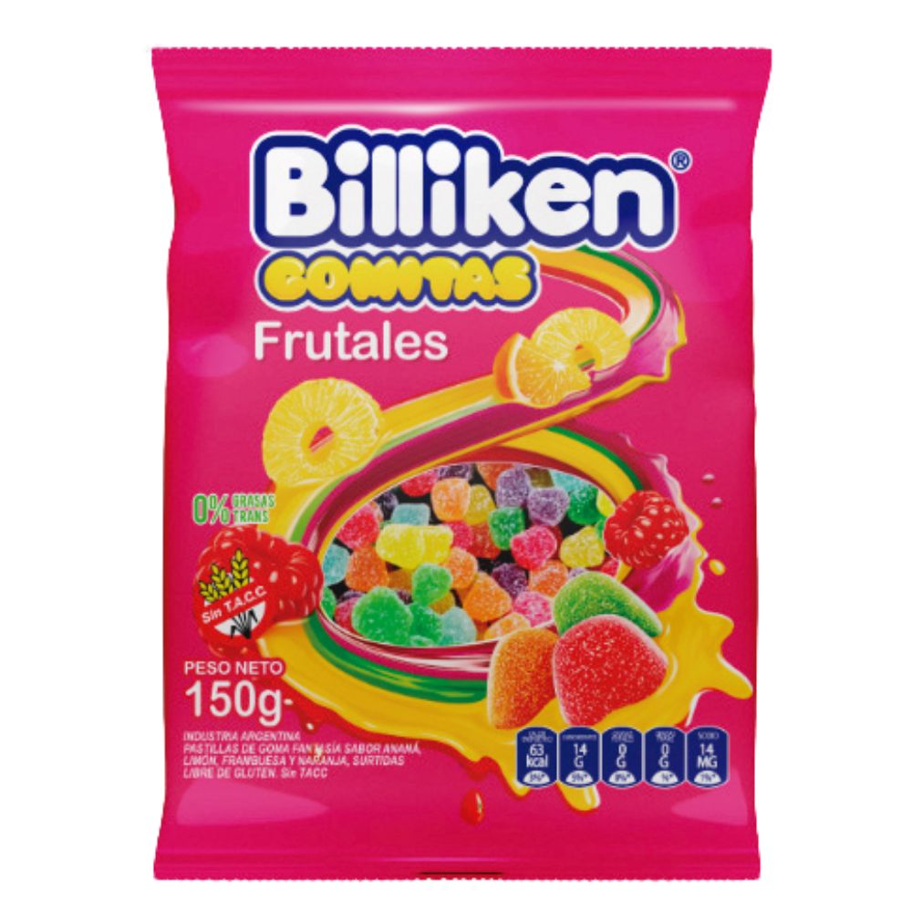 Gomitas Frutales Billiken 150 Gr.