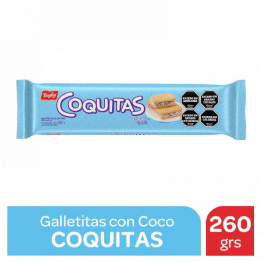 Galletitas Sabor Coco Coquitas 260 Gr.