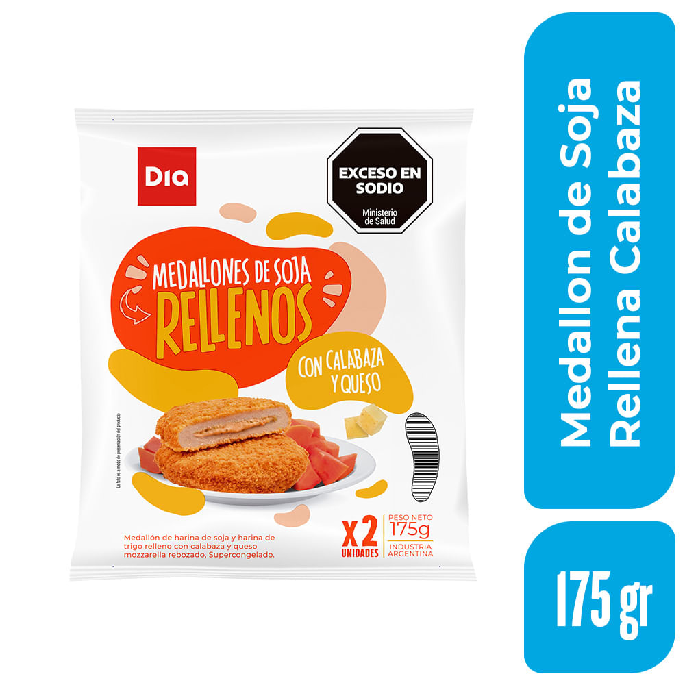 Medallón de Soja Rellena Calabaza Dia 175 Gr.