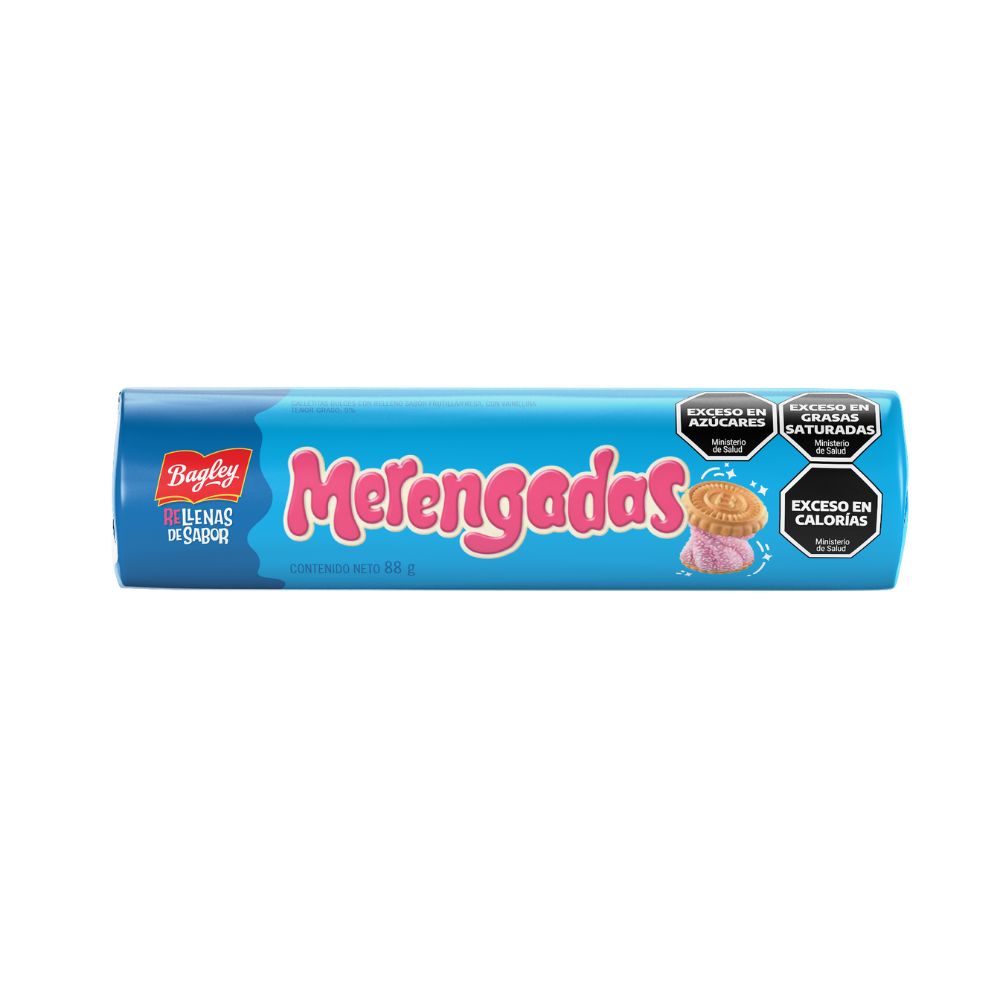 Galletitas Rellenas Frutillas Merengadas 88 Gr.