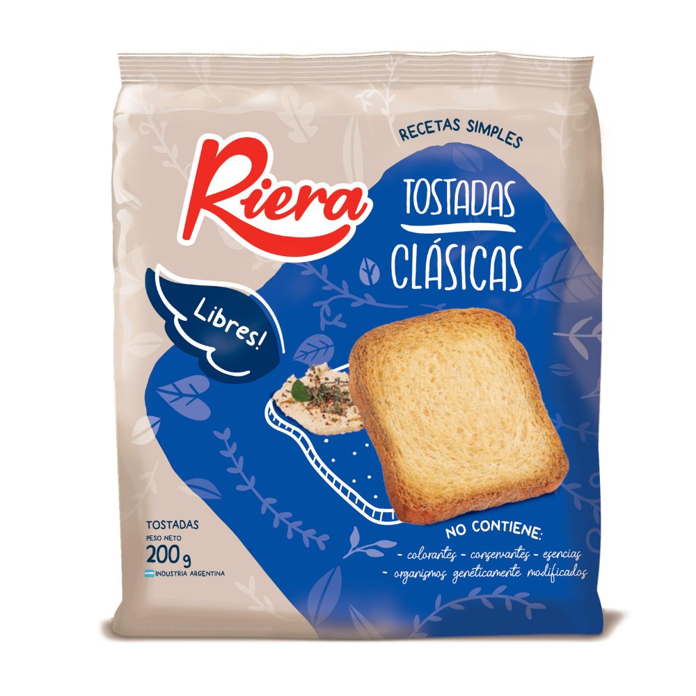 Tostada Clasica Libre Riera 200 Gr.