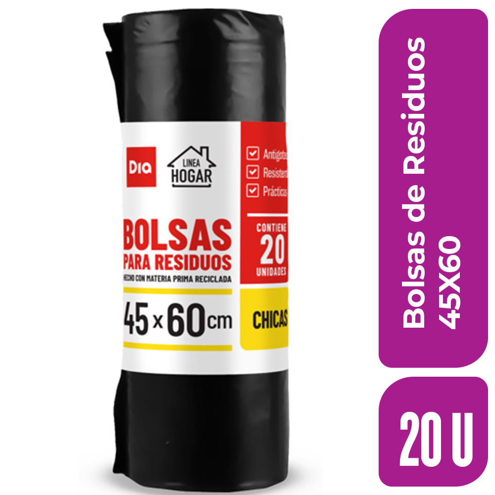 Bolsas Residuo 45X60 Dia 20 Ud.