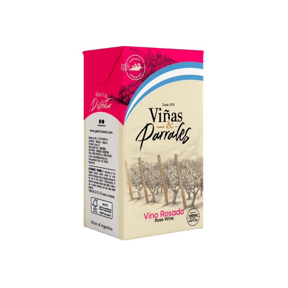 Vino Rosado Viñas&Parrales 1 Lt.