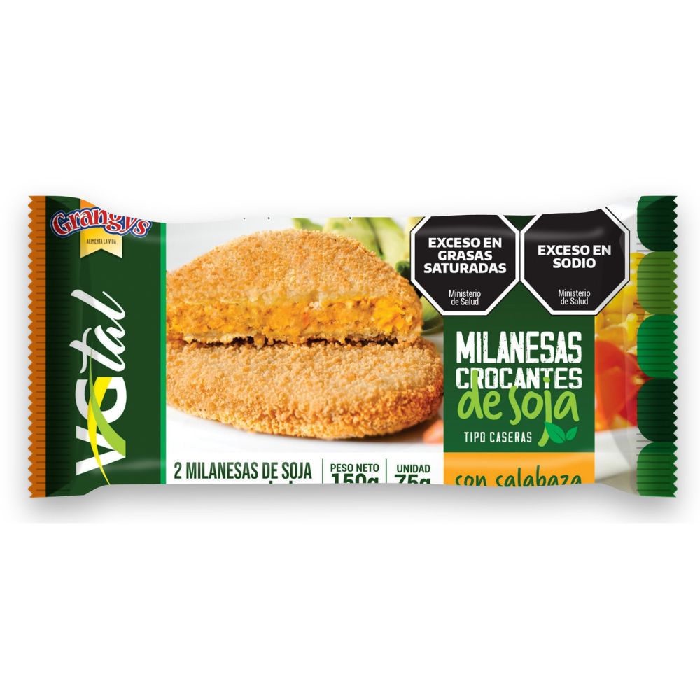 Milanesa de Soja Con Calabaza Grangy's 150 Gr.