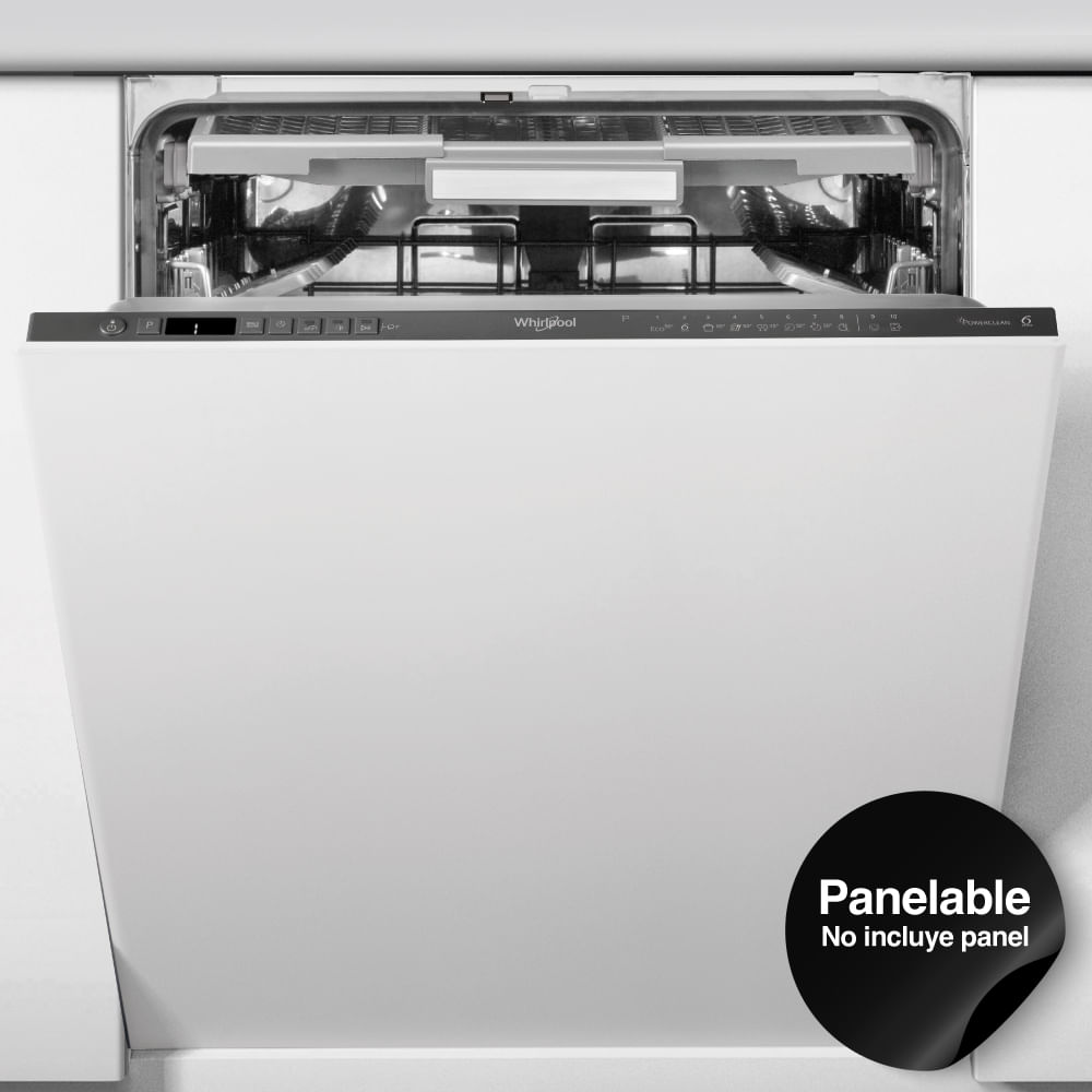 Lavavajillas Whirlpool Empotrable y Panelable 15 Cubiertos WIO3P33PLAG