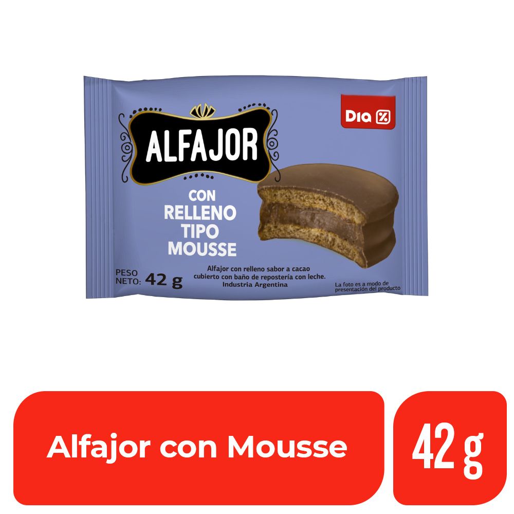 Alfajor Dia Mousse 42 Gr.