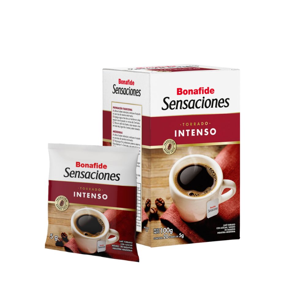 Café Intenso Bonafide en Saquitos x 18 Gr.