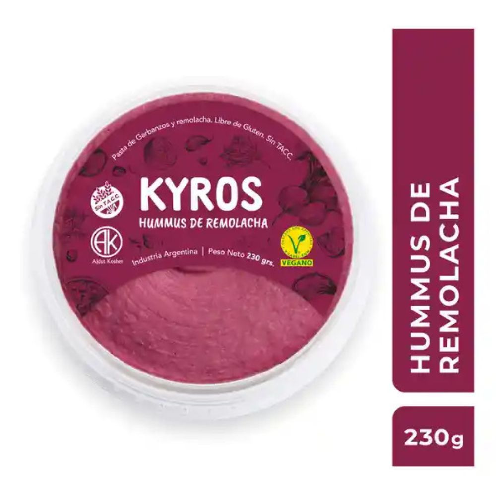 Hummus Remolacha Kyros 230 Gr.