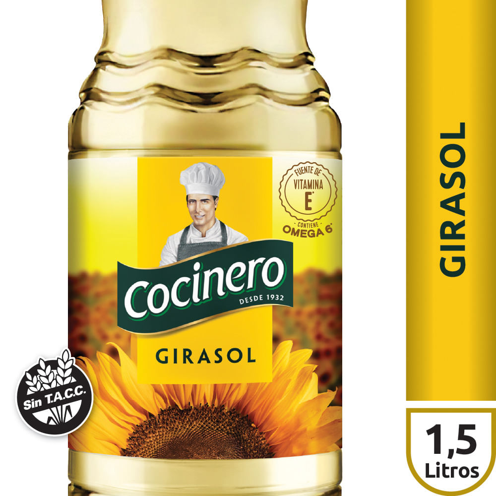 Aceite de Girasol Cocinero 1,5 Lt.