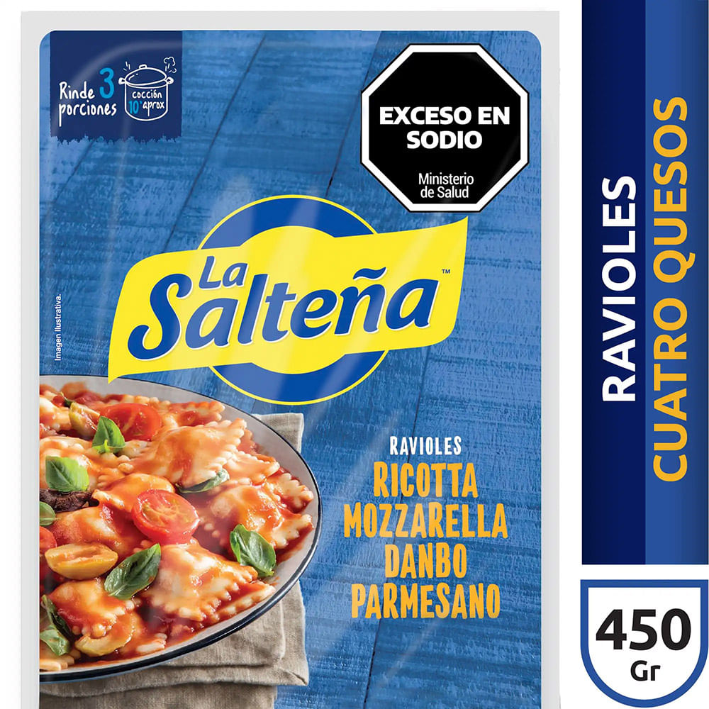 Ravioles 4 Quesos La Salteña 450 Gr.