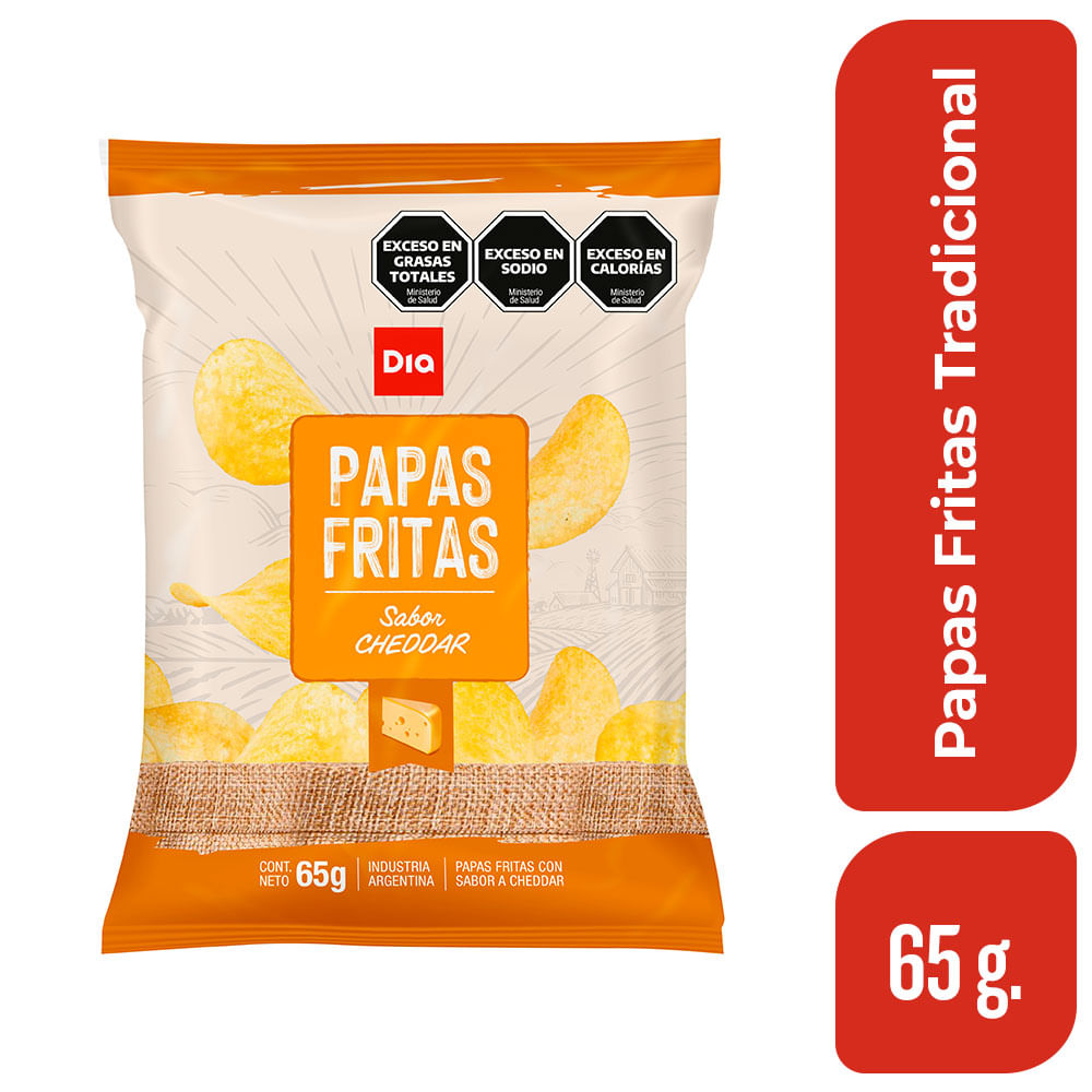 Papas Fritas Cheddar Dia 65 Gr.