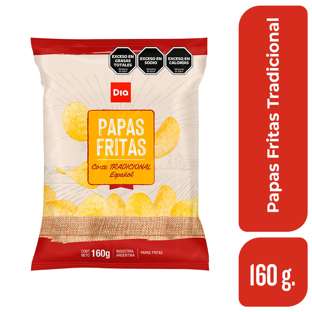 Papas Fritas Tradicional Dia 160 Gr.