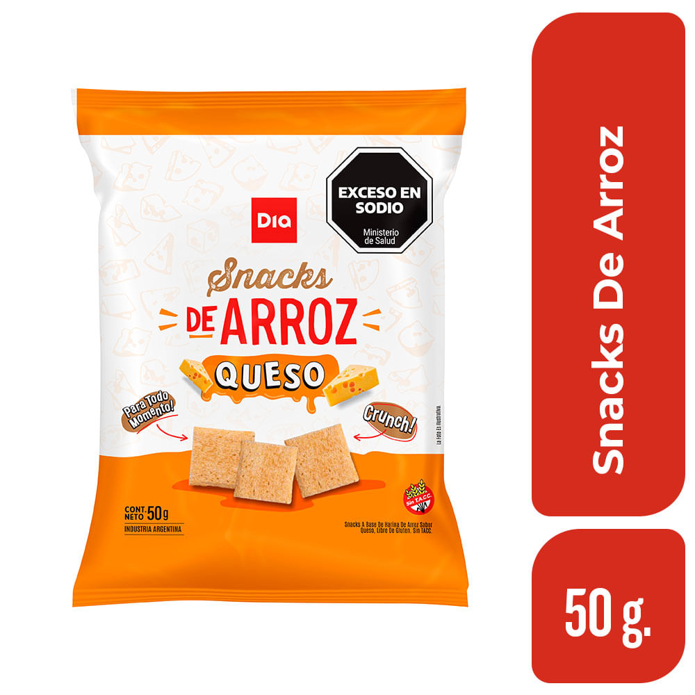 Snacks de Arroz Queso Dia 50 Gr.