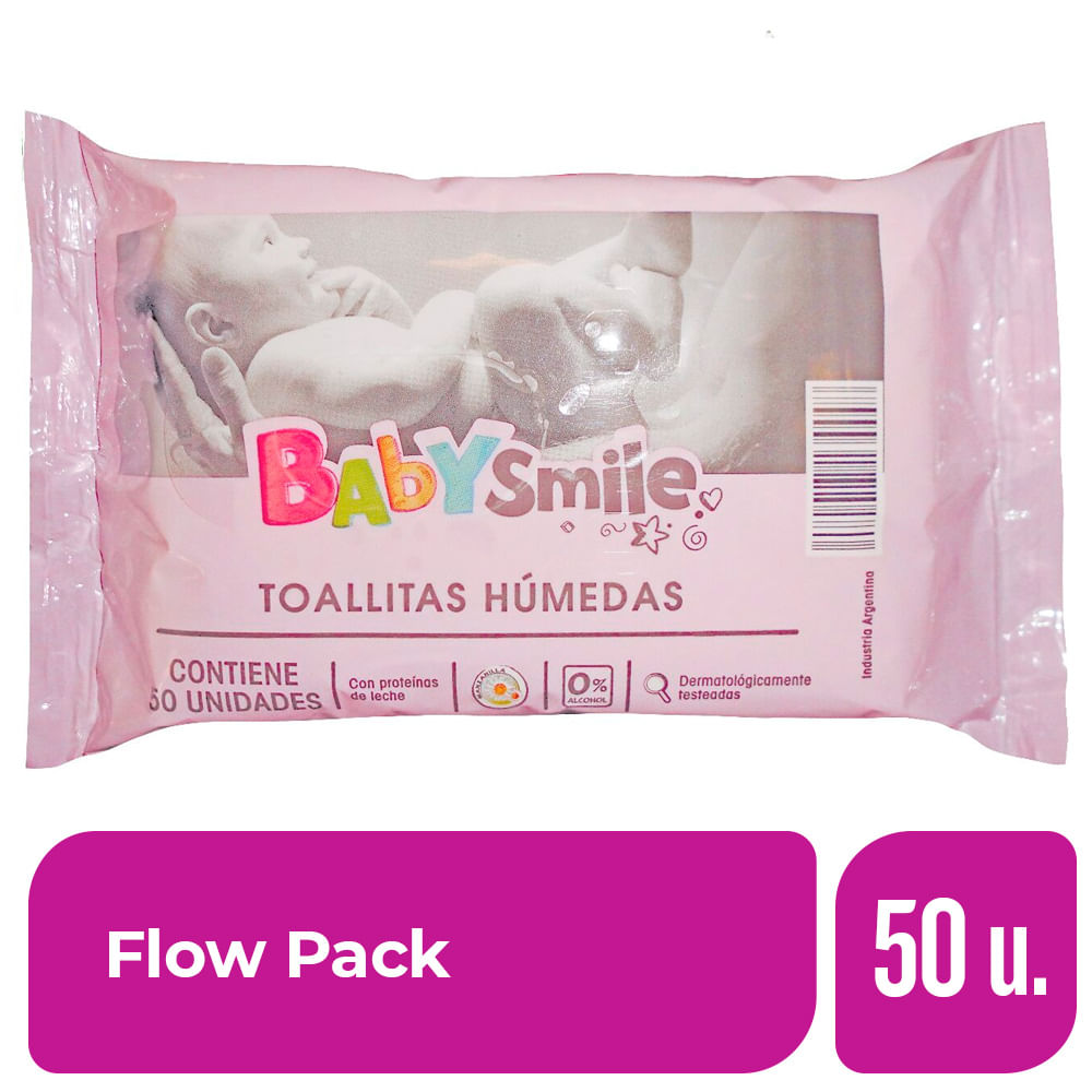 Toallitas Húmedas Baby Smile Flow Pack 50 Ud.