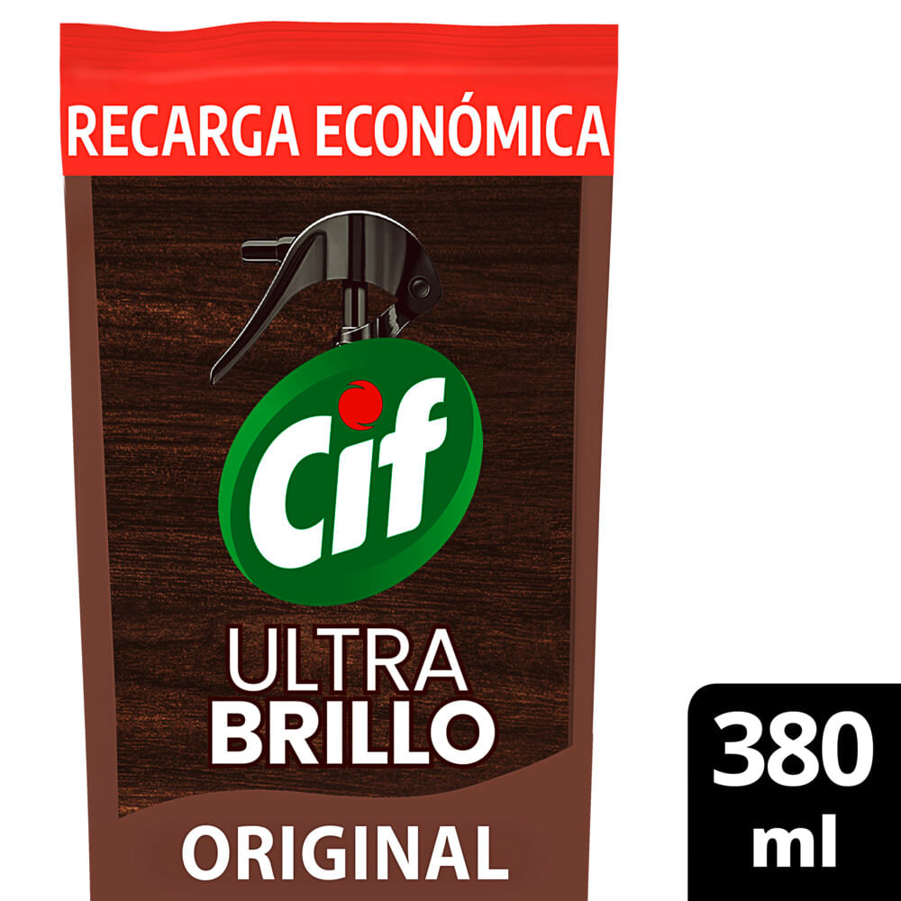 Limpiador Multisuperficies Cif Original Ultra Brillo 380 Ml.