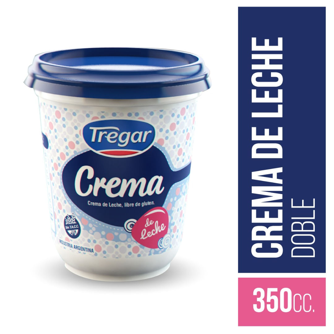 Crema De Leche Doble Tregar 350 Ml.