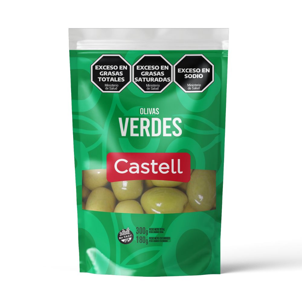 Aceitunas Verdes Castell 180 Gr.