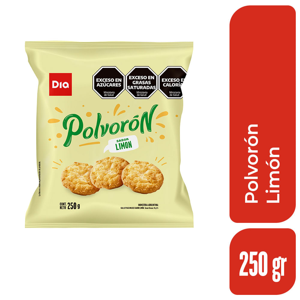 Polvorón Limón Dia 250 Gr.