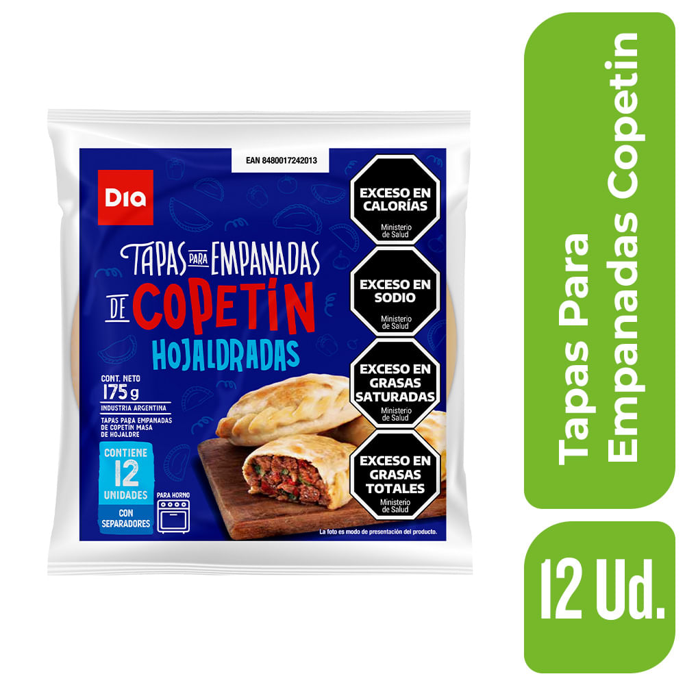 Tapa de Empanadas DIA Copetin 175 Gr.
