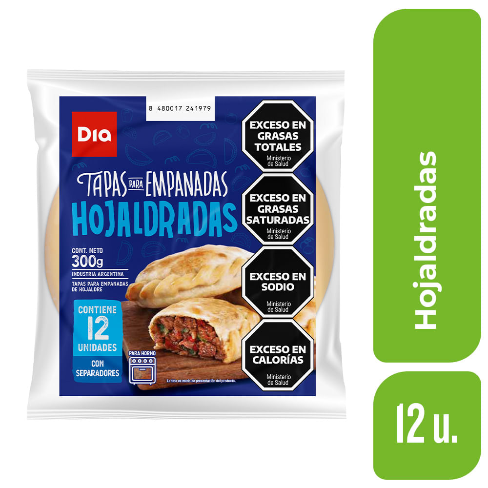 Tapa de Empanadas DIA Hojaldre 300 Gr.
