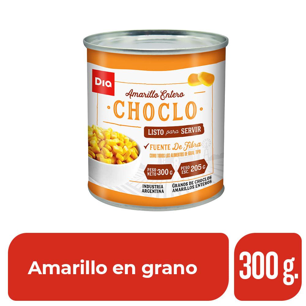 Granos de Choclo Amarillo DIA 300 Gr.