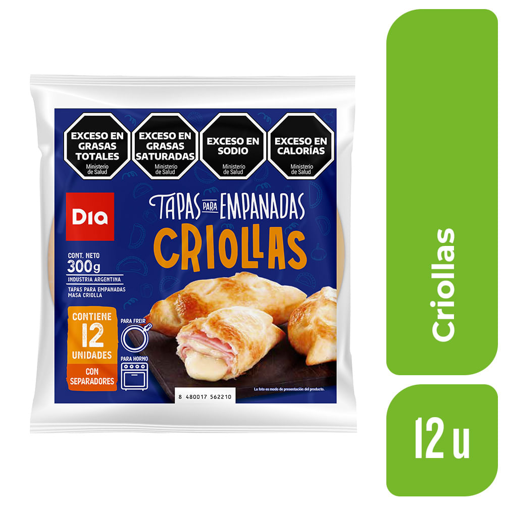 Tapa de Empanadas DIA Criolla 300 Gr.