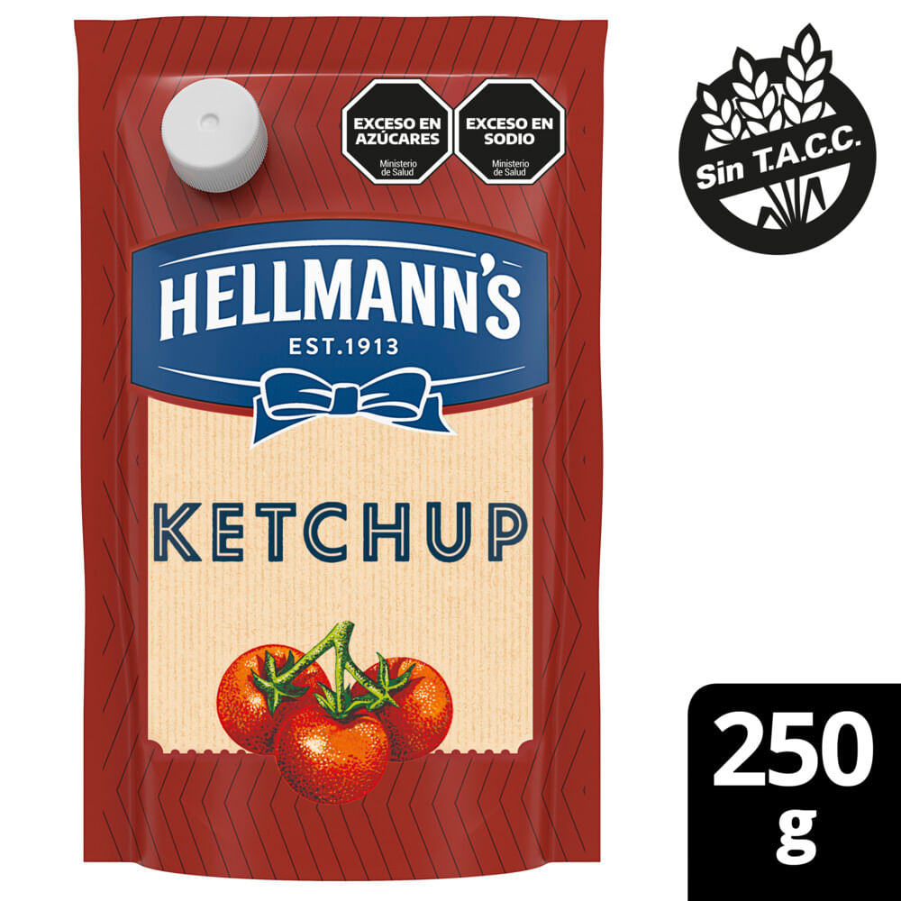 Ketchup Hellmanns Regular Doypack 250 Gr.