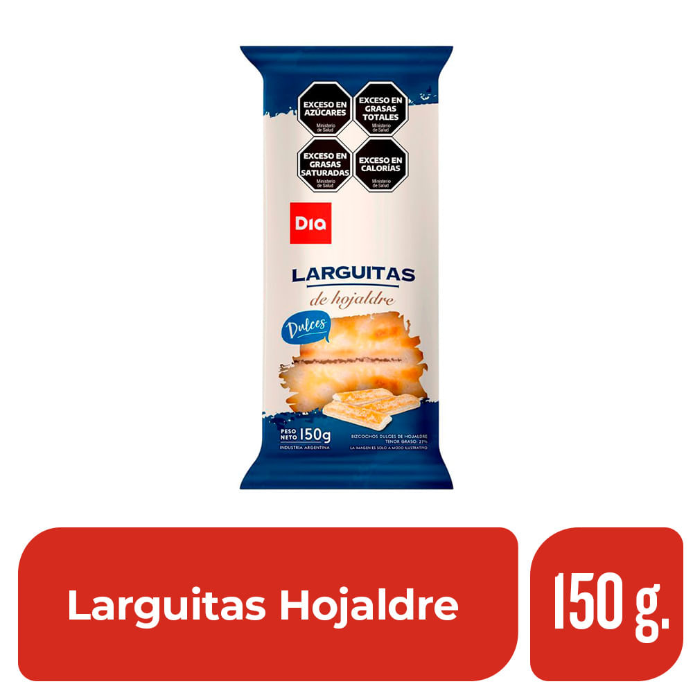 Larguitas Hojaldre Dia 150 Gr.
