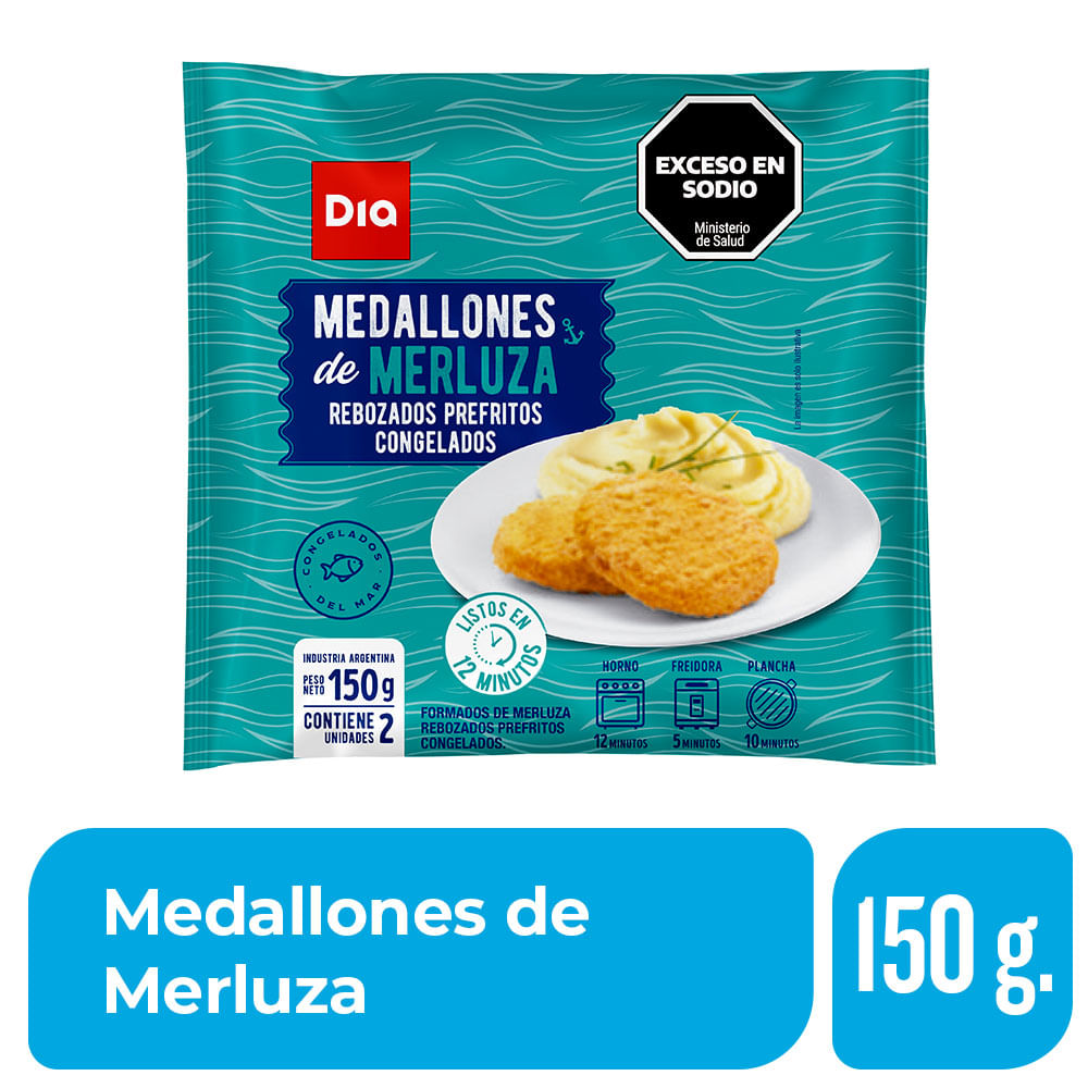Medallones De Merluza X 2Ud Dia 150 Gr.