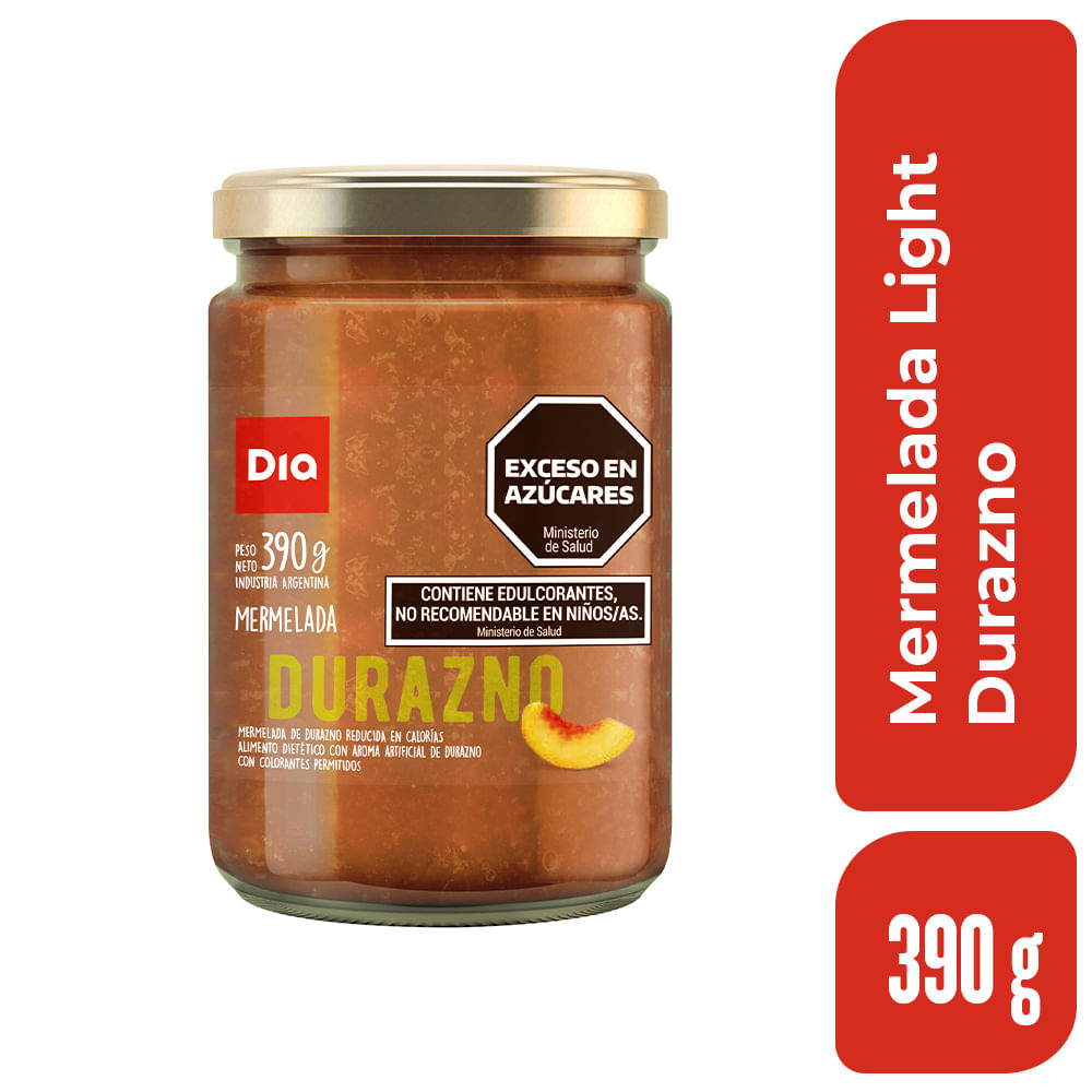 Mermelada Light Dia Durazno 390 Gr.