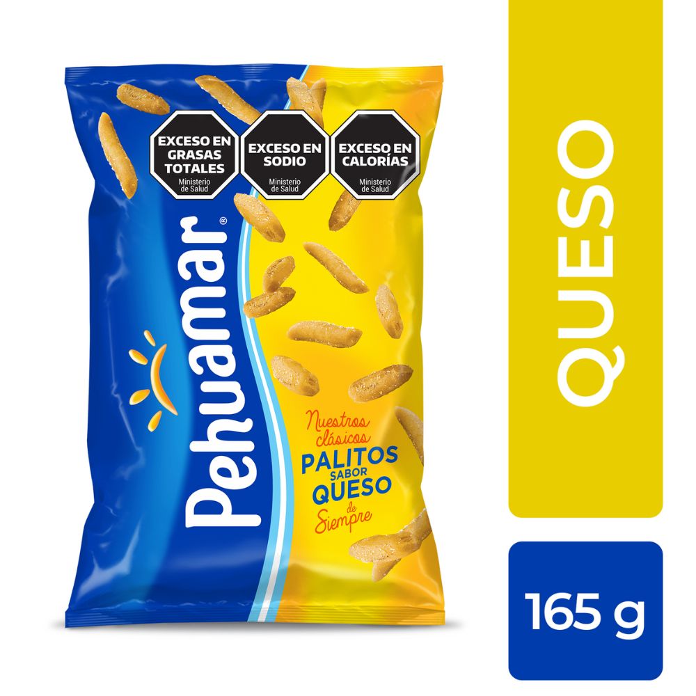 Palitos Sabor A Queso Pehuamar X 165 Gr.