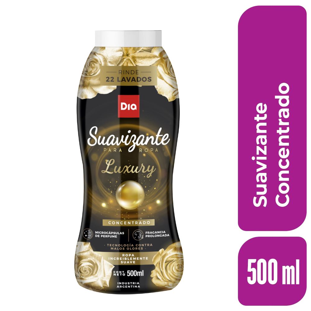 Suavizante Concentrado Luxury Dia 500 Ml.