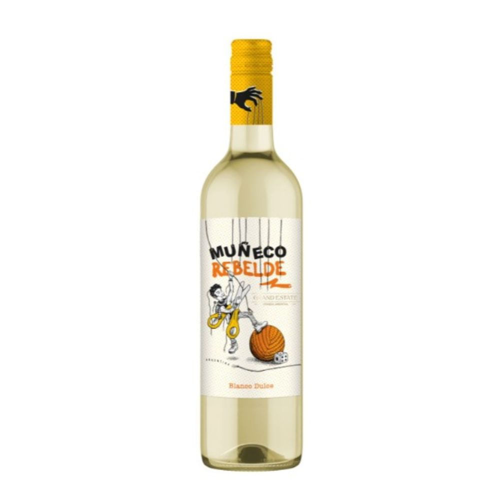 Vino Blanco Dulce Muñeco Rebelde 750 Ml.