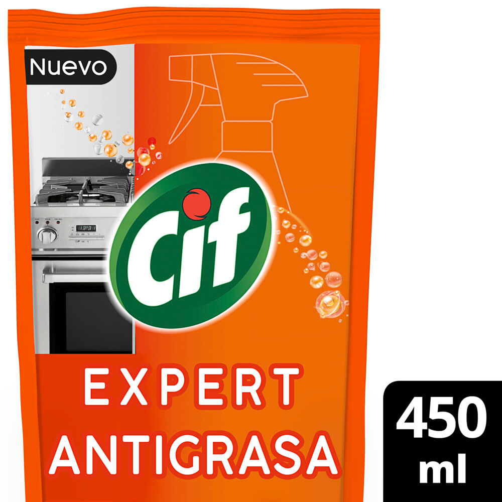 Limpiador Cif Expert Antigrasa Doypack 450 Ml.