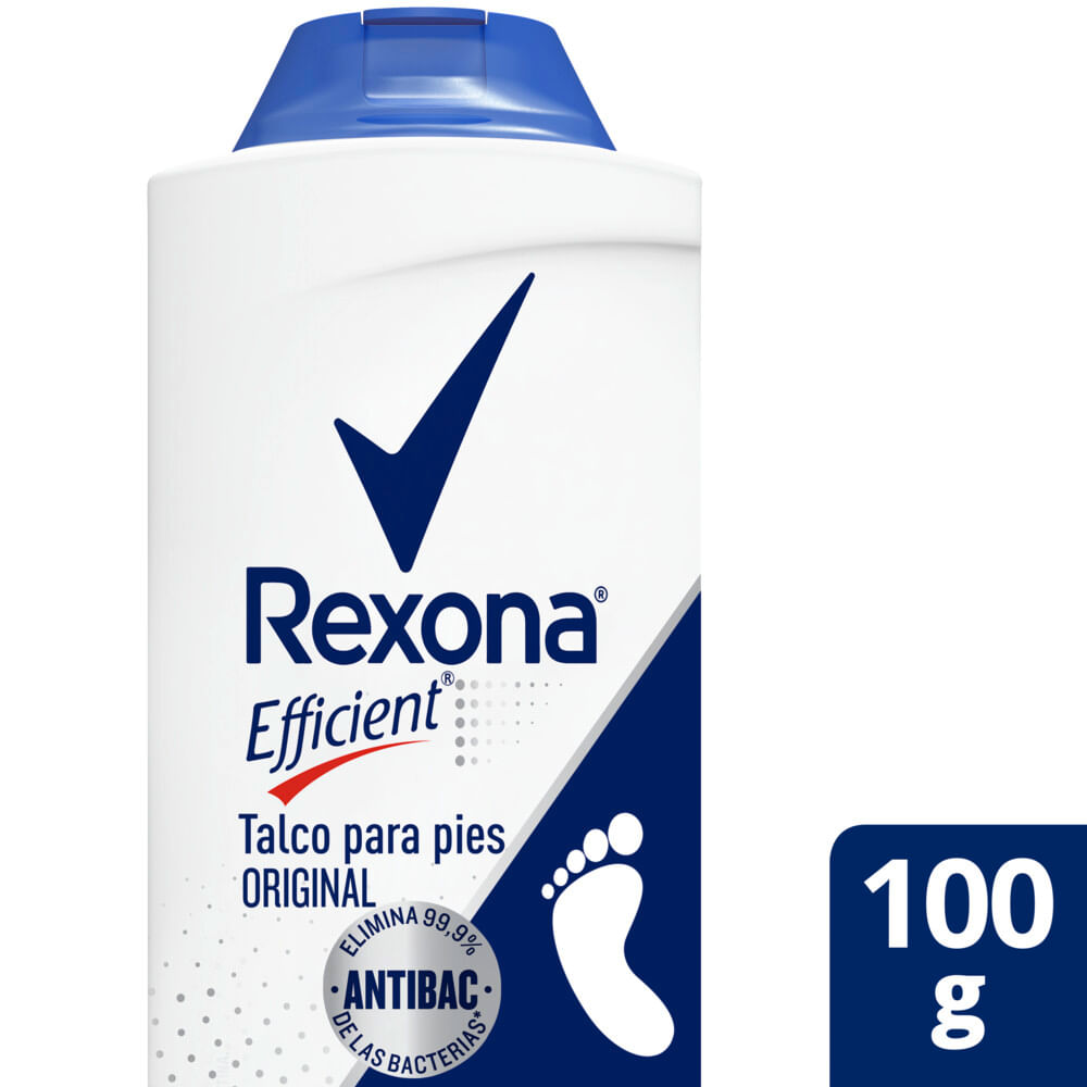 Desodorante En Talco Rexona Efficient Original 100 Gr.
