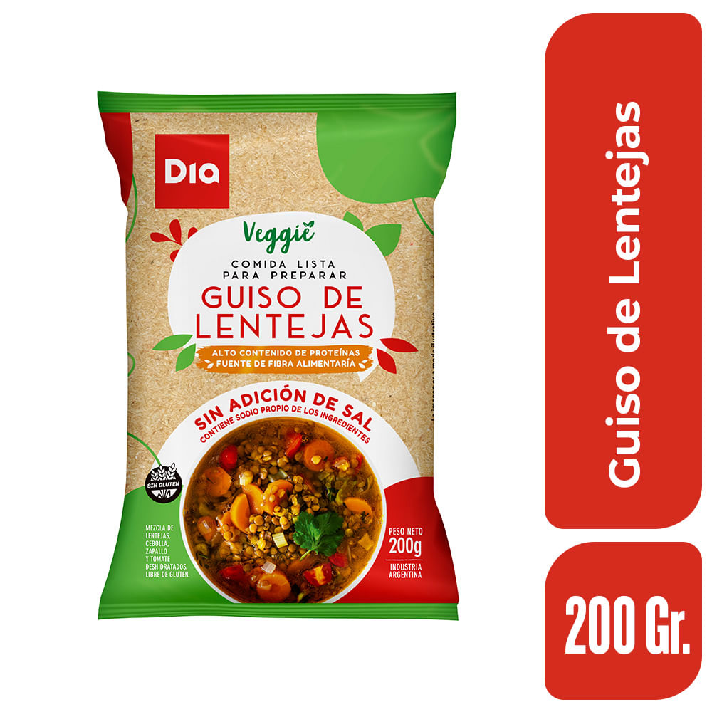 Guiso de Lentejas Dia 200 Gr.